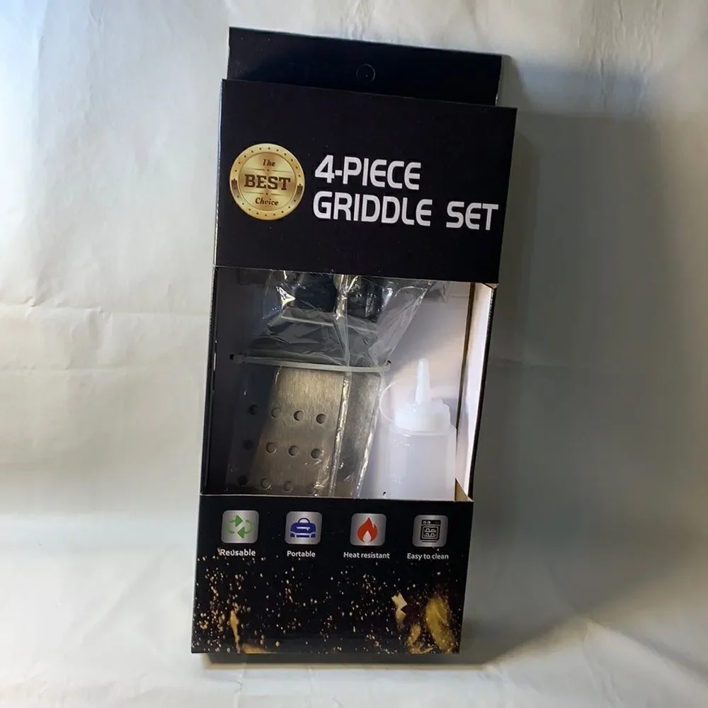 Stainless Steel Griddle Scraper Spatula Bottle